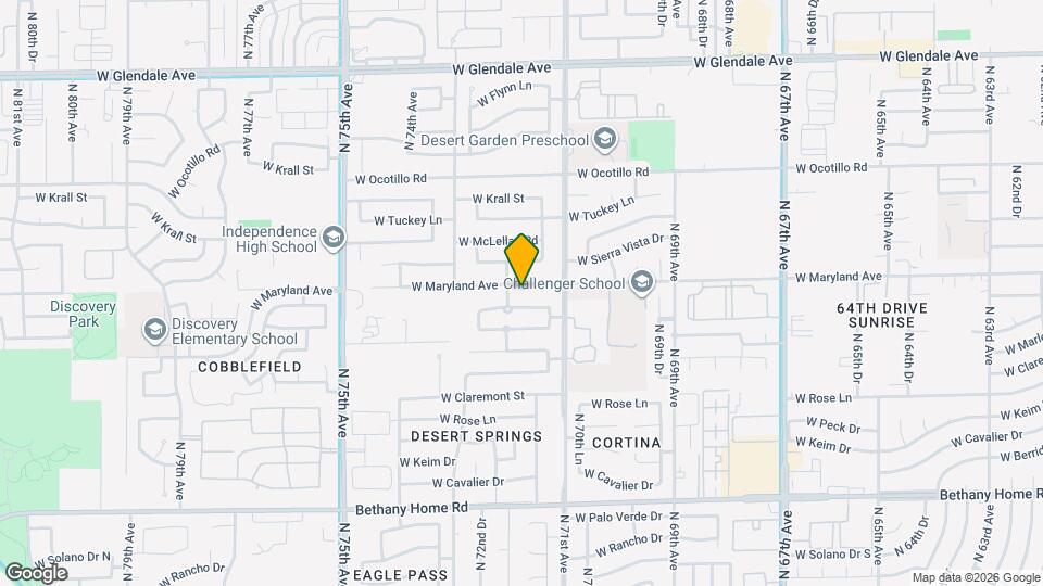 7145 W Maryland Ave Map and Location Details