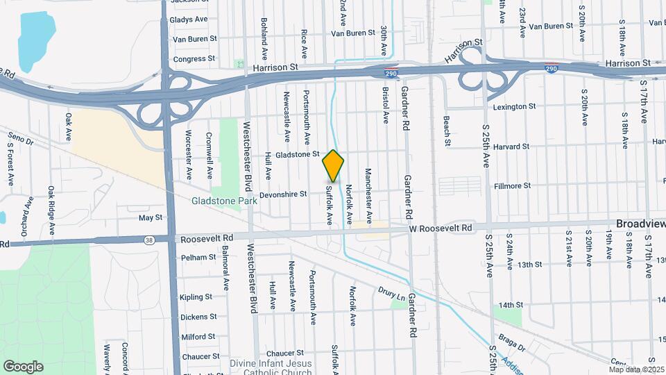 1025 Suffolk Ave Map and Location Details