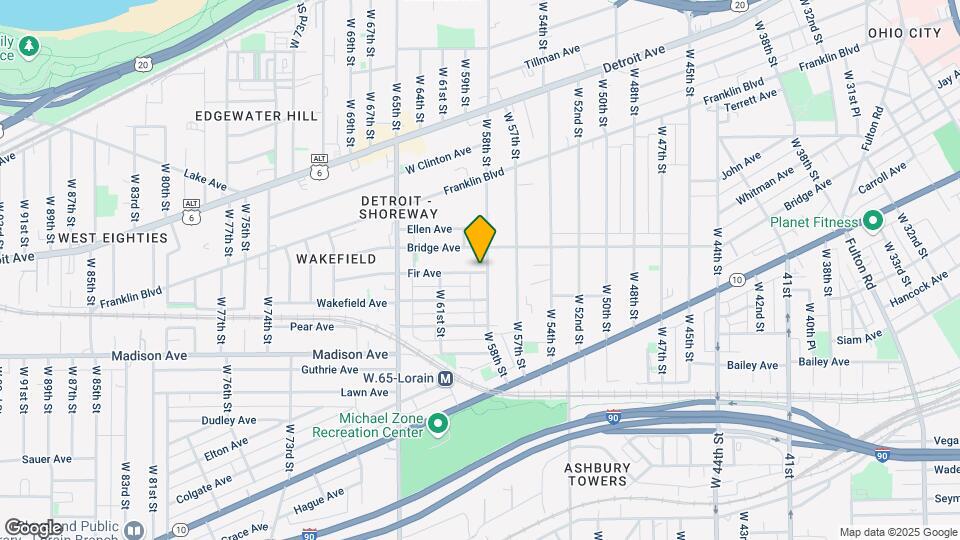 5808 Fir Ave Map and Location Details