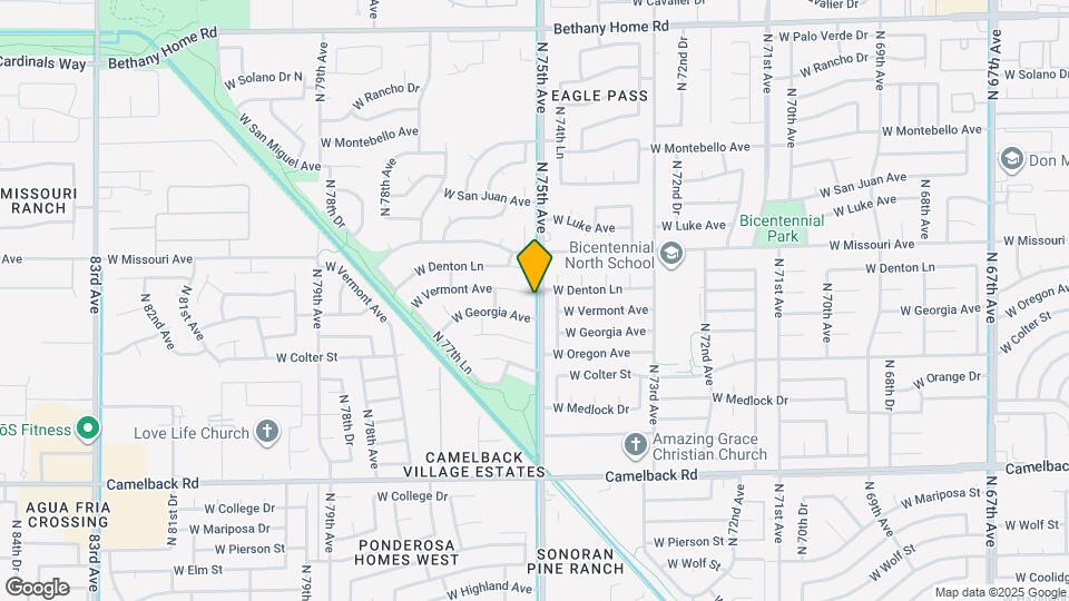 7547 W Vermont Ave Map and Location Details