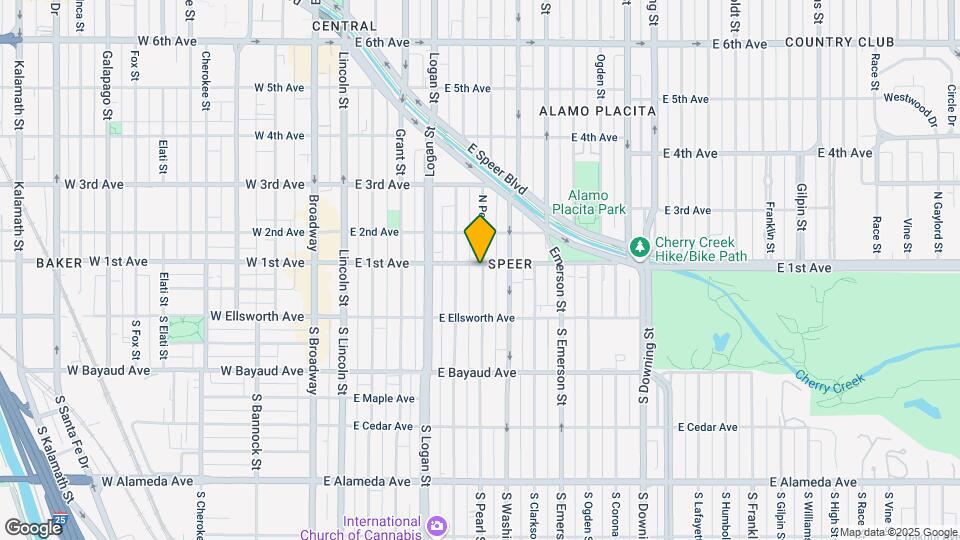 540 E 1st Ave Map and Location Details
