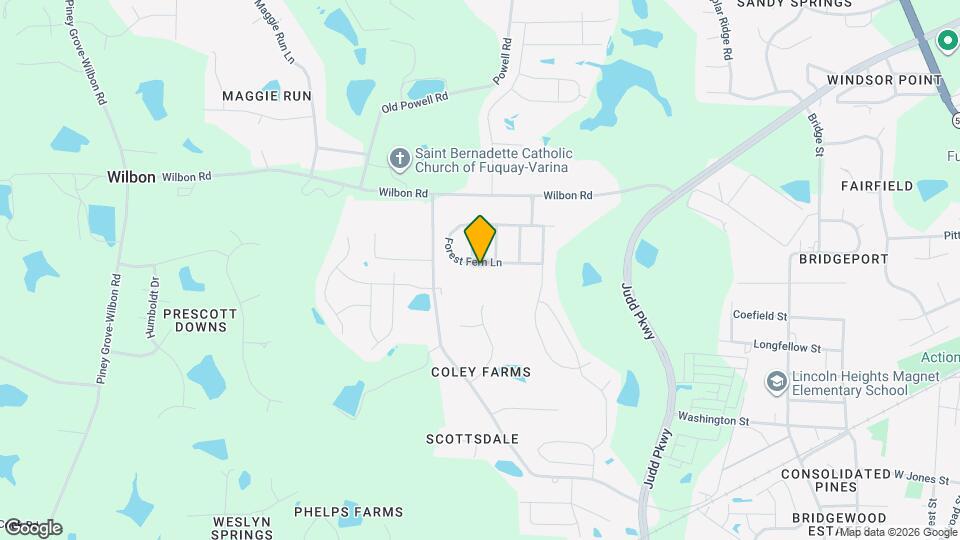 1408 Forest Fern Ln Map and Location Details