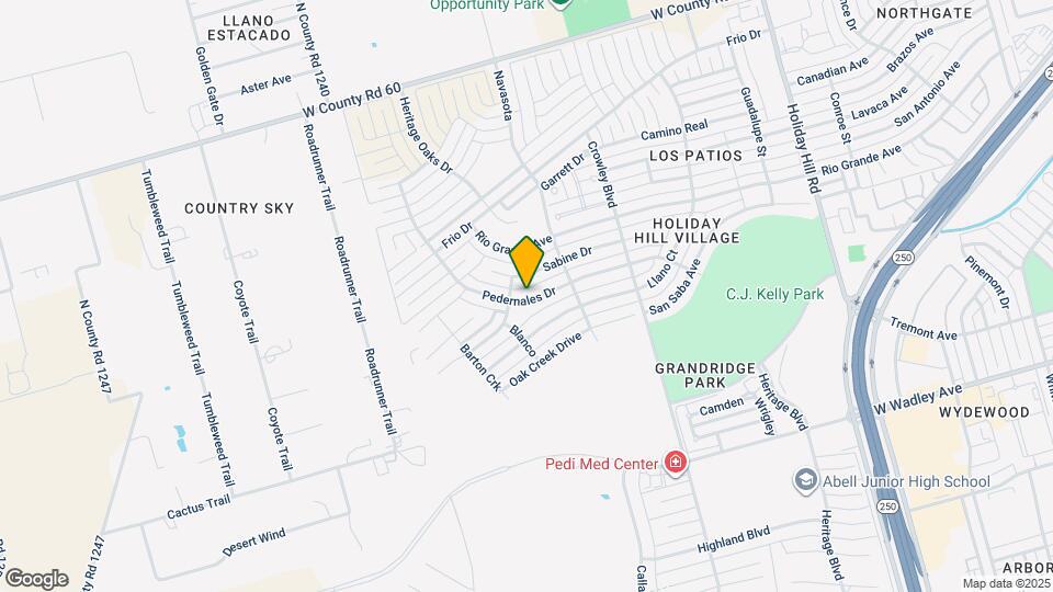 5916 Pedernales Dr Map and Location Details