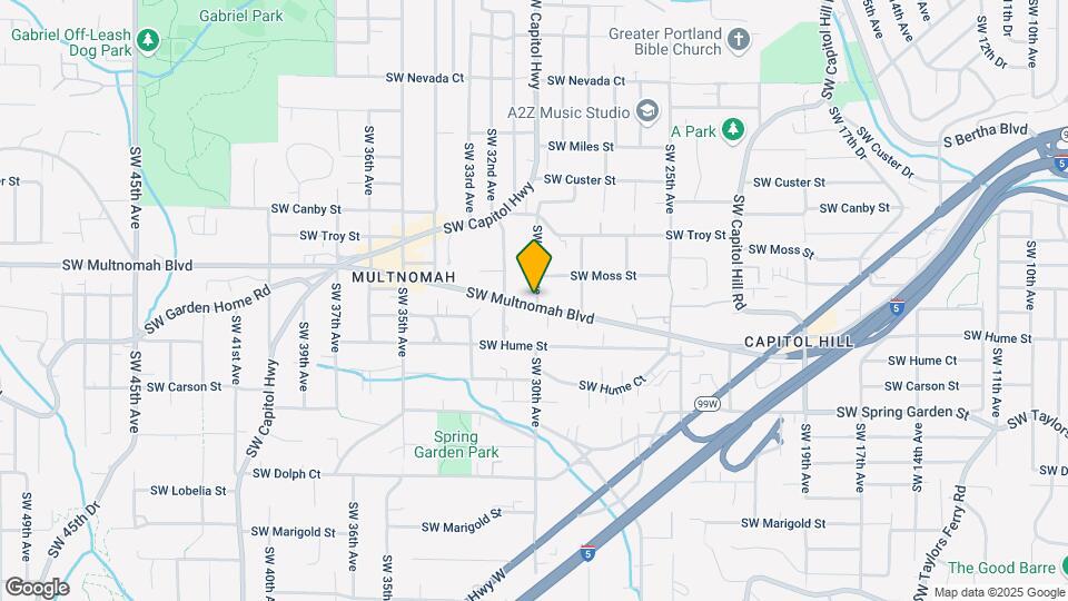 3007 SW Multnomah Blvd Map and Location Details