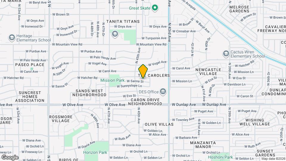 4422 W Sanna St Map and Location Details