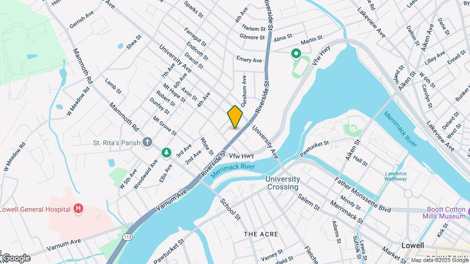 142 Riverside St Mapa y Detalles de la Ubicación