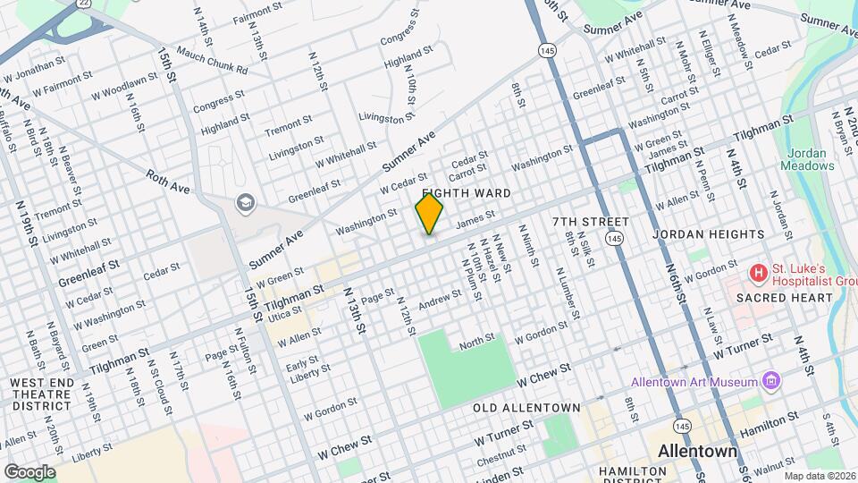 1049 Tilghman St Map and Location Details