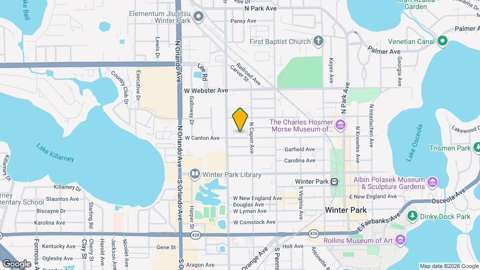 835 W Canton Ave Map and Location Details