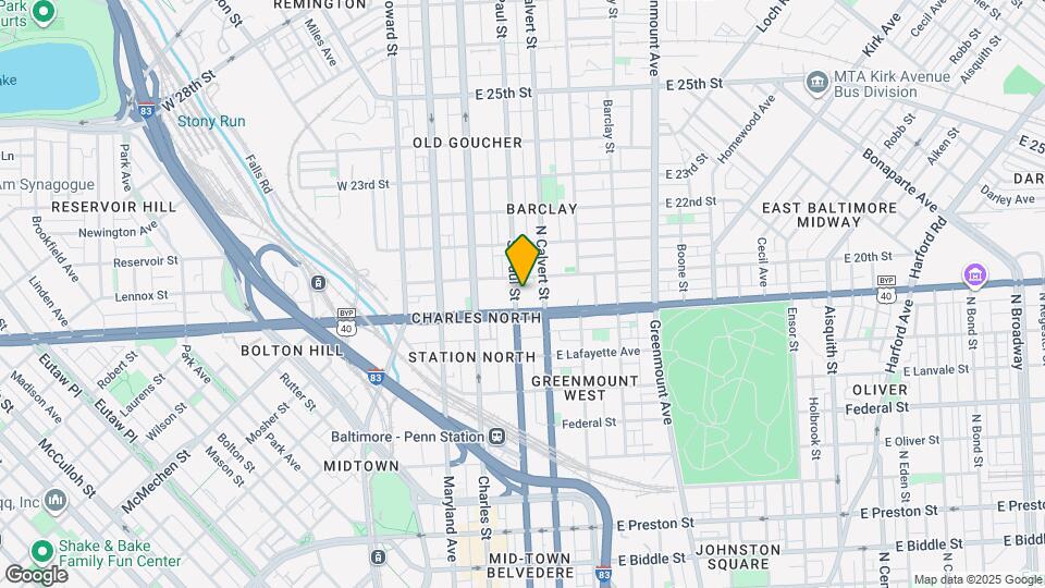 1919 Saint Paul St Mapa y Detalles de la Ubicación