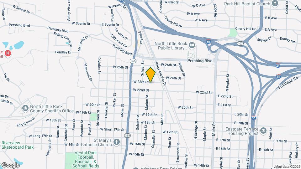 724 W 23rd St Map and Location Details
