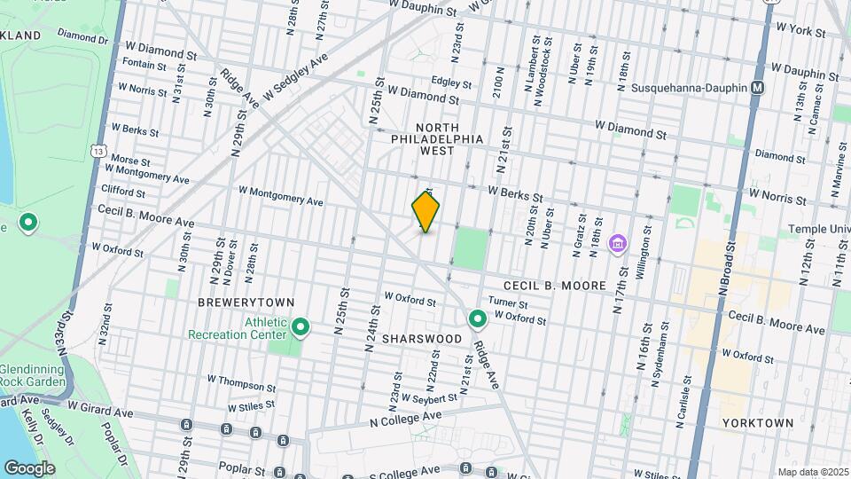 1737 N 23rd St Map and Location Details