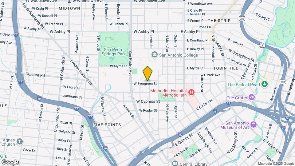 311 W Evergreen St Map and Location Details