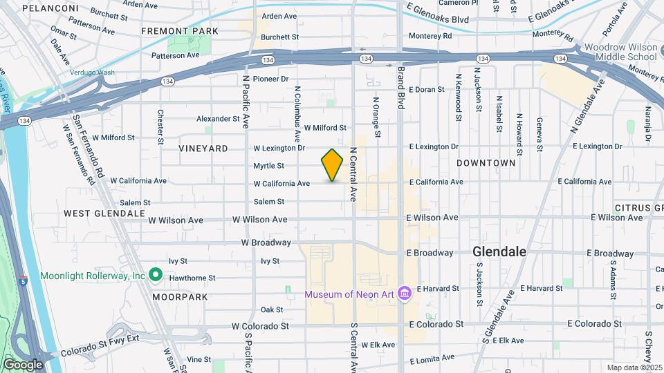 332 W California Ave Map and Location Details