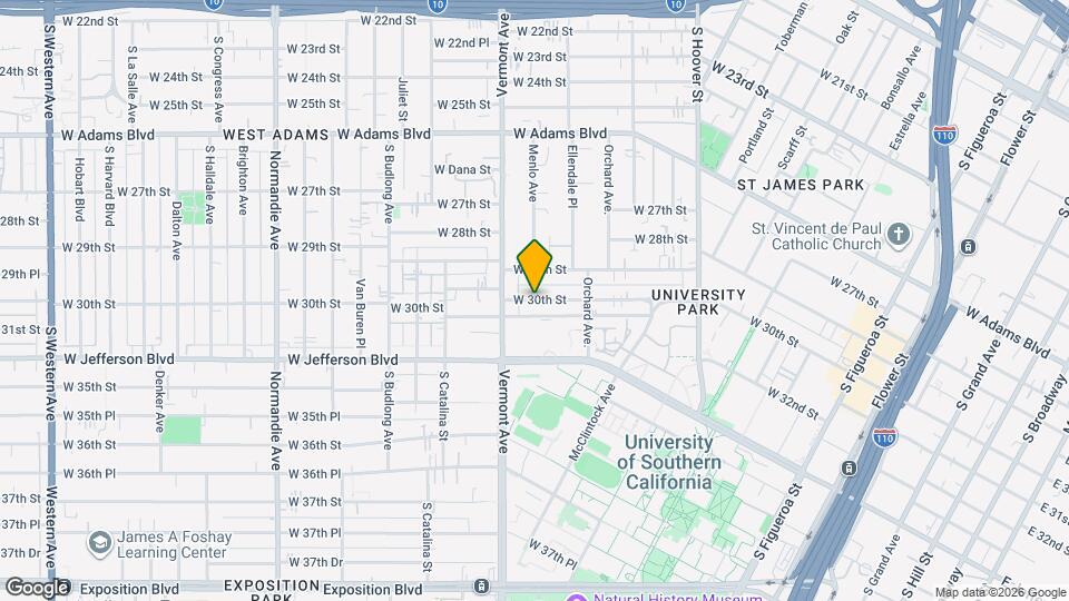 1246 W 30th St Map and Location Details