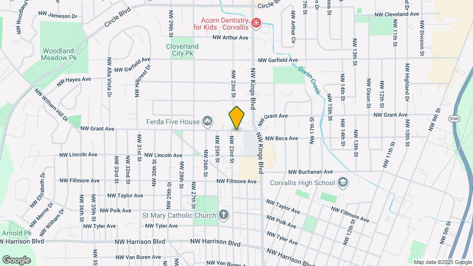2250 NW Grant Ave Map and Location Details