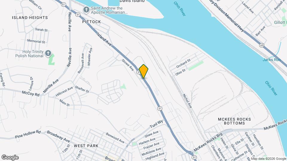 1245 Island Ave Map and Location Details