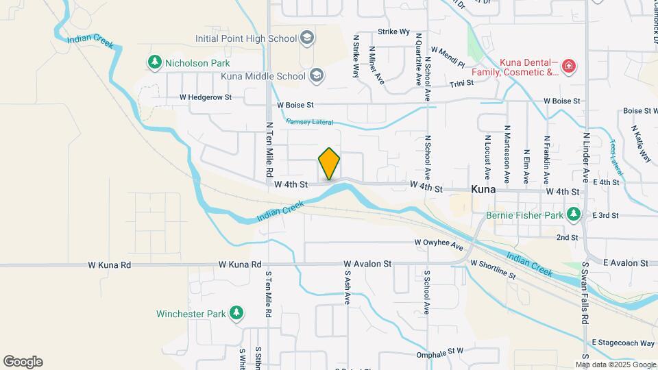 1321 W Owyhee St Map and Location Details