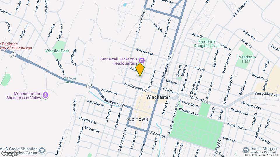 311 N Braddock St Map and Location Details
