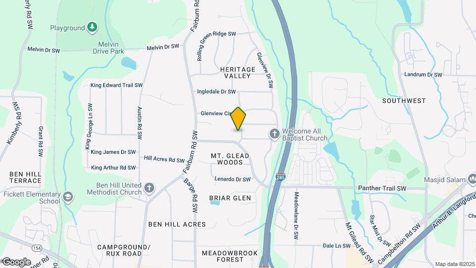 1961 Valley Ridge Dr SW Map and Location Details