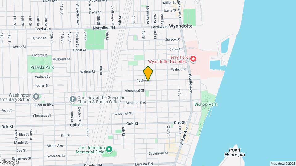 355 Poplar St Map and Location Details