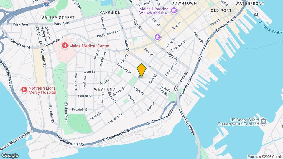 119 Brackett St Map and Location Details