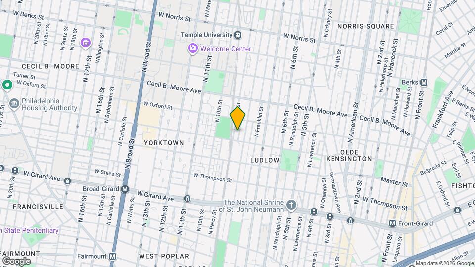 1518 N Darien St Map and Location Details
