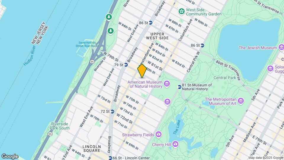 147 W 78th St Map and Location Details