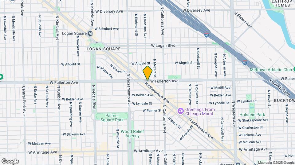 2381-2385 N Milwaukee Ave Map and Location Details