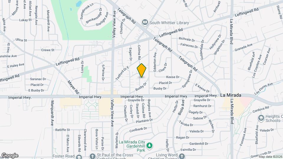 12202 Colima Rd Map and Location Details