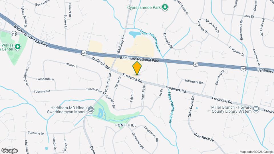 9942 Frederick Rd Mapa y Detalles de la Ubicación