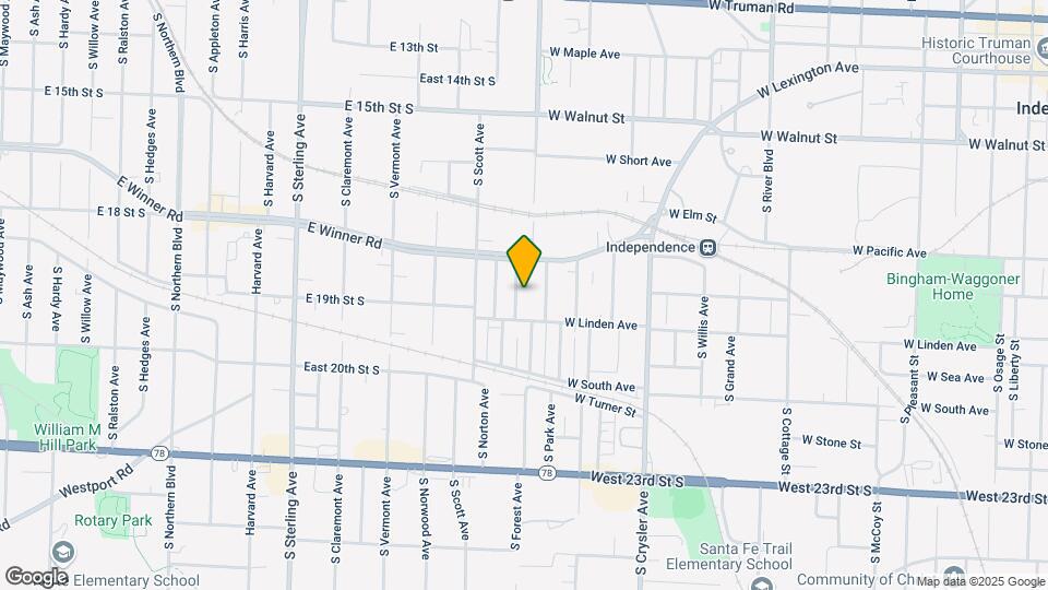 1825 S Vassar Ave Map and Location Details