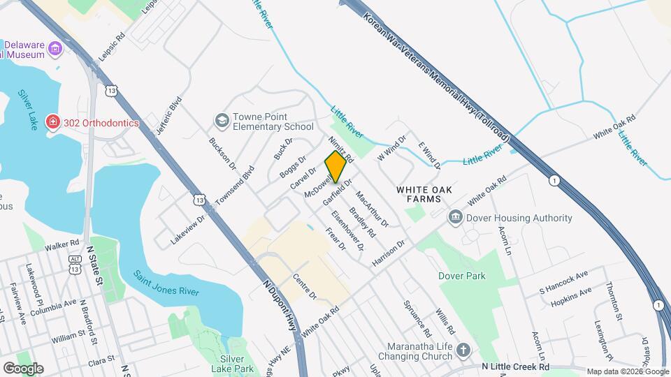 1317 Garfield Dr Map and Location Details