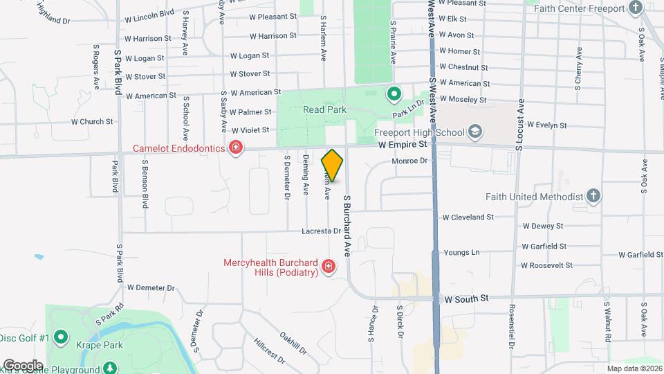 1417 S Harlem Ave Map and Location Details