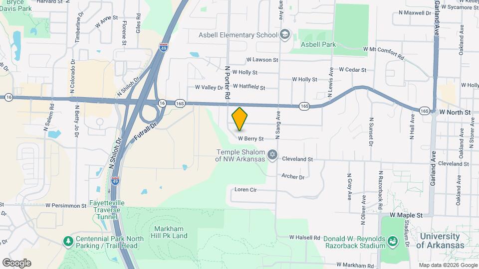 2340 W Berry St Map and Location Details