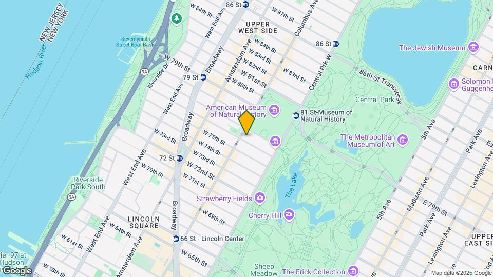 53 W 76th St Map and Location Details