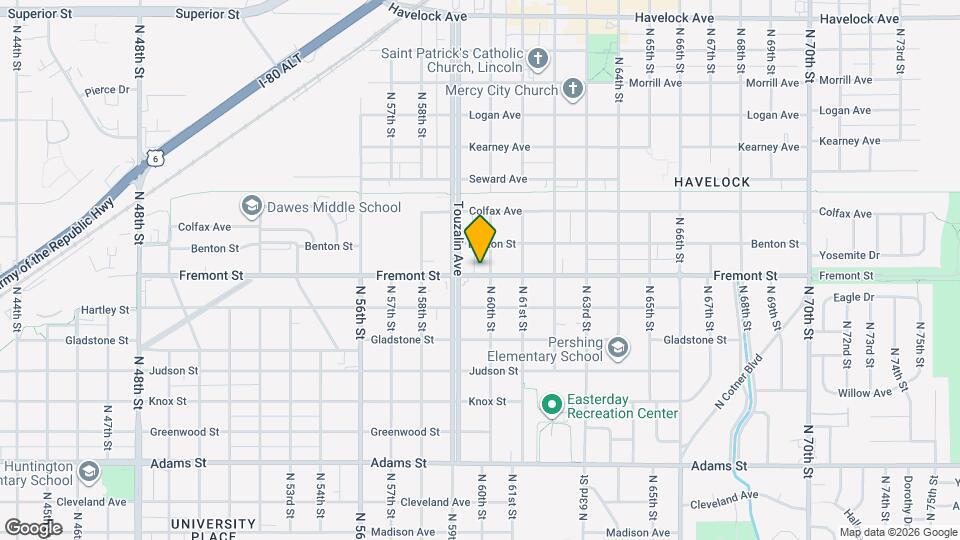 3609 N 60th St Map and Location Details