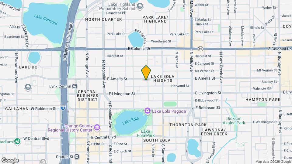 520 E Amelia St Map and Location Details