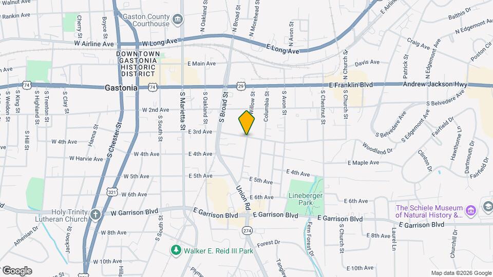 Gaston Residential Svc Apts Map and Location Details