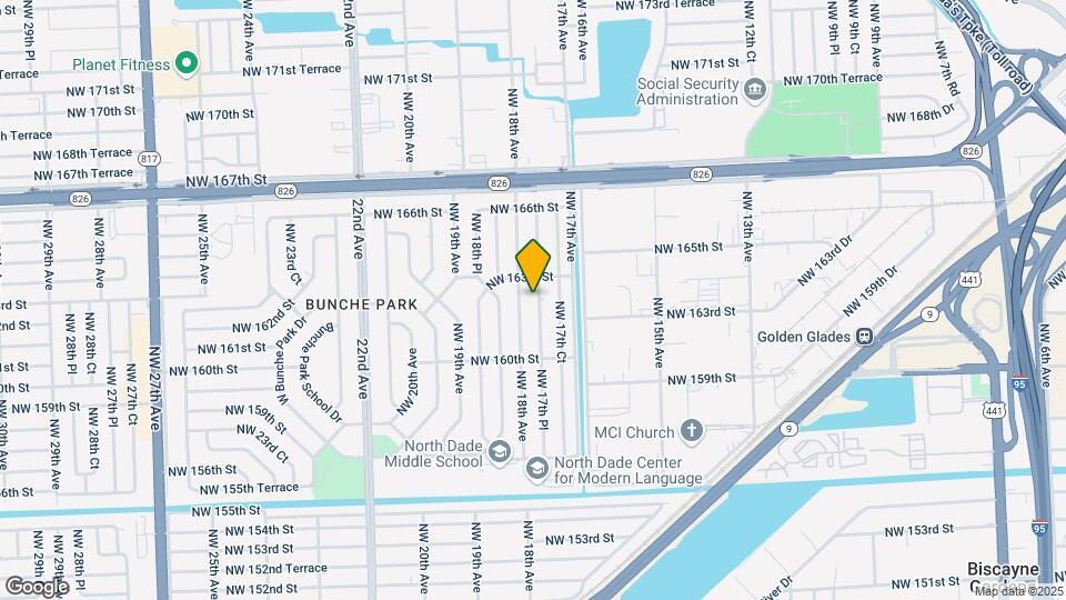 16200 NW 17th Pl Map and Location Details