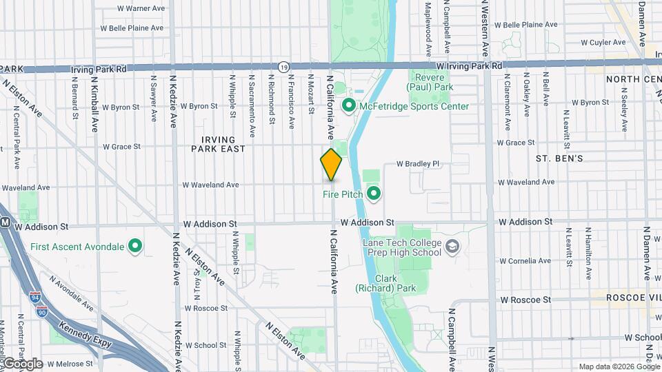 2801 W Waveland Ave Map and Location Details