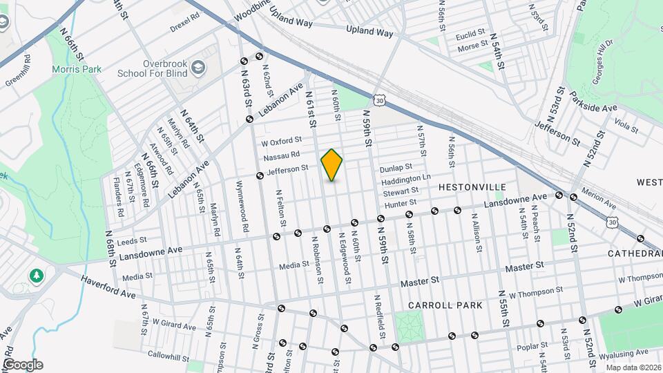 1716 N Edgewood St Mapa y Detalles de la Ubicación