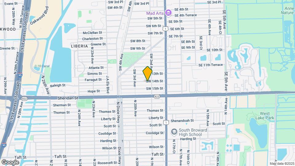213 SW 14th St Map and Location Details