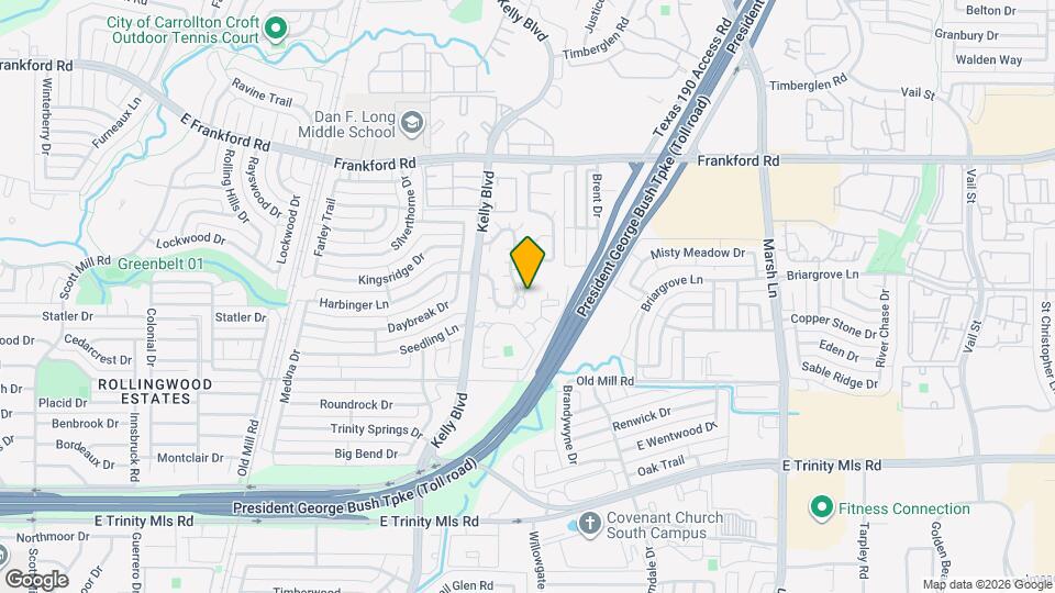 2916 Harbinger Ln Map and Location Details
