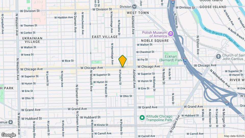 1659 W Chicago Ave Map and Location Details