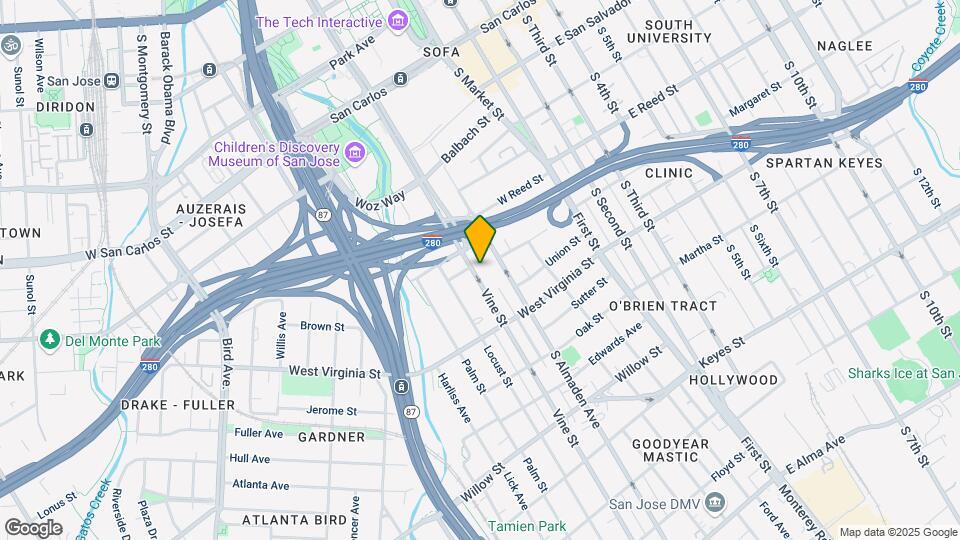690 Vine St Map and Location Details