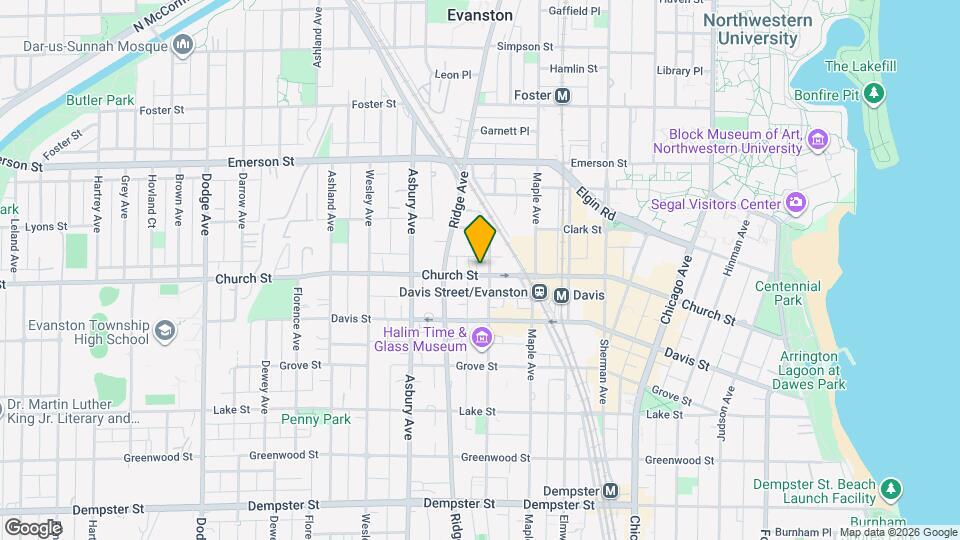 1107 Church St, Unit 404 Map and Location Details