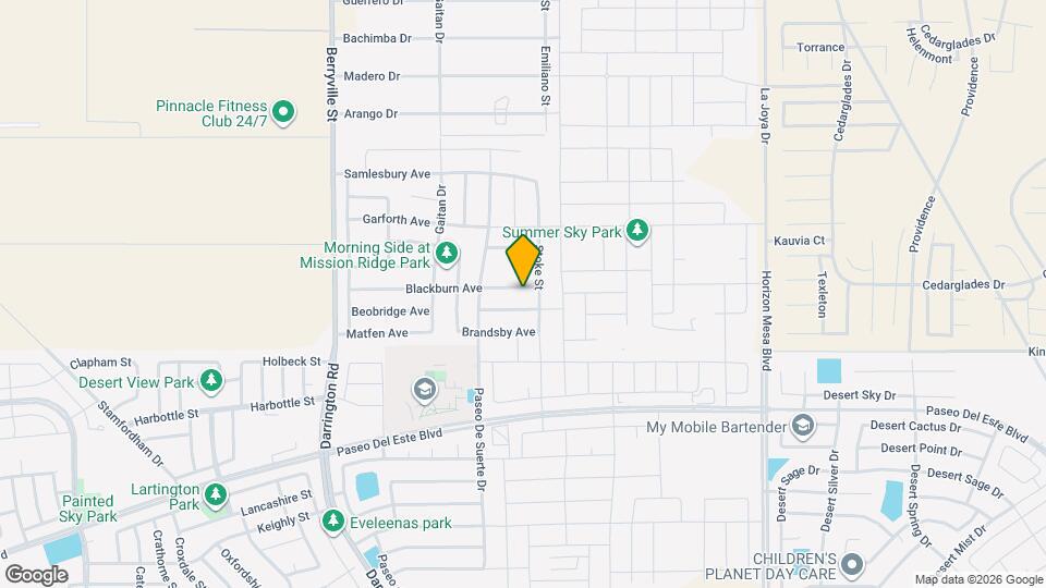 13760 Blackburn Ave Mapa y Detalles de la Ubicación