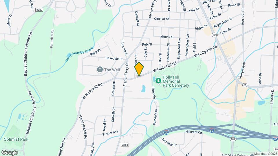 725 W Holly Hill Rd Map and Location Details
