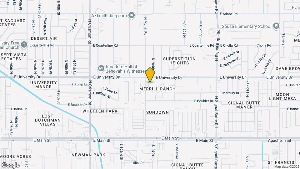 337 N 103rd Pl Map and Location Details