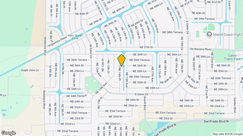 3543 NE 14th Pl Map and Location Details